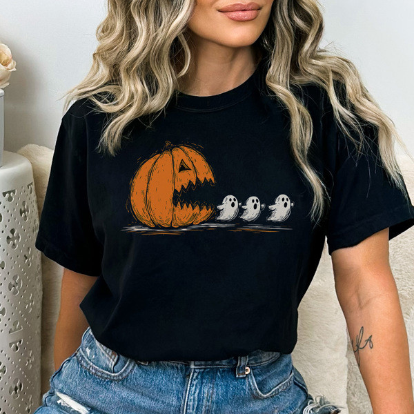 Halloween Pac Man Friends Graphic Tee, Funny Halloween Shirt, Spooky Season Tee, Halloween Costume | Jane – Boutique Shopping Deals