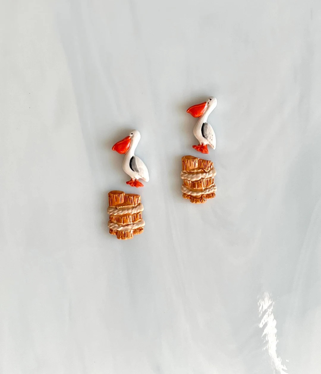 Ceramic Pelican and Nautical Piling Tiles, 4pcs, Water Birds, Nautical Sea Theme, Mosaic and Craf... | Etsy (US)