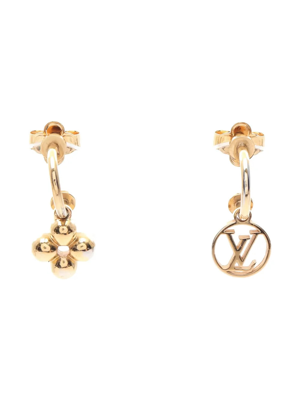 Louis Vuitton Pre-Owned Blooming earrings - Gold | Farfetch Global