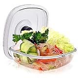 NutriChef Air Vacuum Seal Food Container - 1 Liter Capacity Kitchen Reusable Airtight Food Saver Sea | Amazon (US)