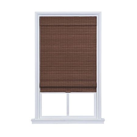 JCPenney Home Newport Privacy Bamboo Cordless Room Darkening Roman Shade, One Size , Brown | JCPenney