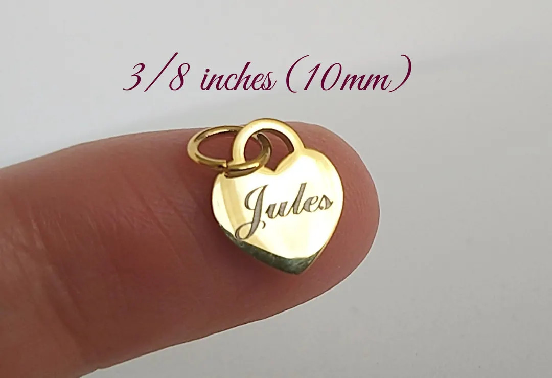 Micro Heart Pet ID Tag: Engraved Cat/dog Tag (10mm) - Etsy | Etsy (Global)