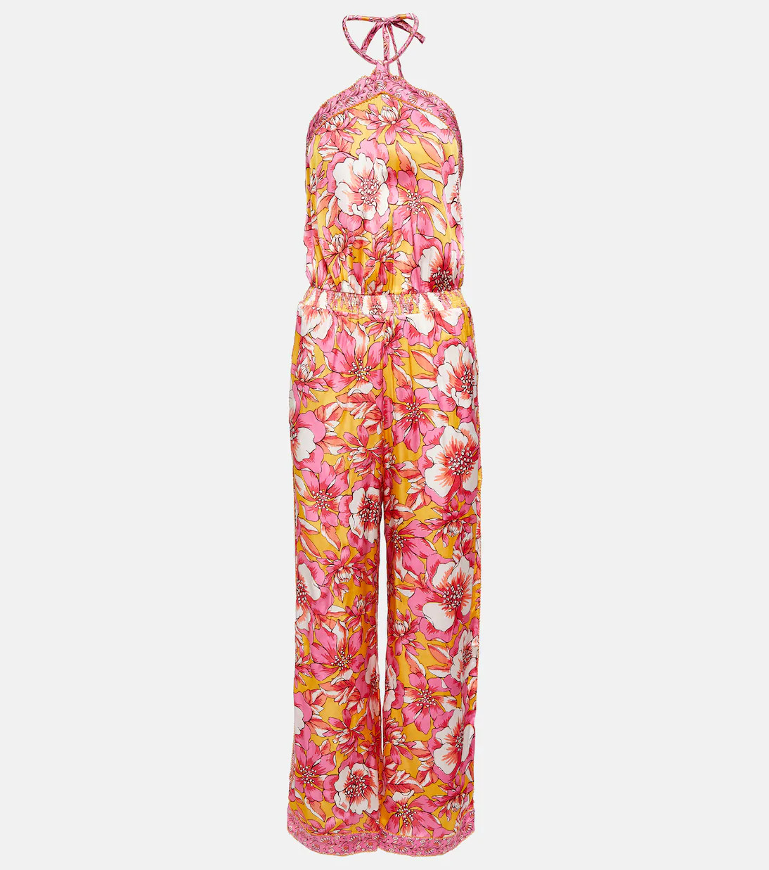 Isabelle printed halterneck jumpsuit | Mytheresa (US/CA)