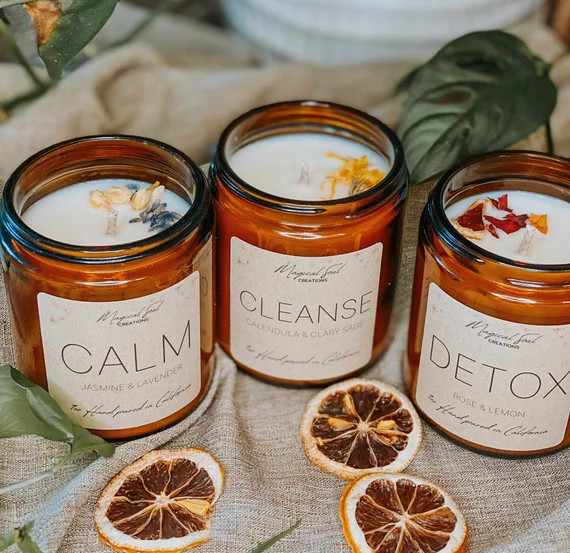 Grounding & Calming Scented Soy Wax Candlesgifts for Busy - Etsy | Etsy (US)