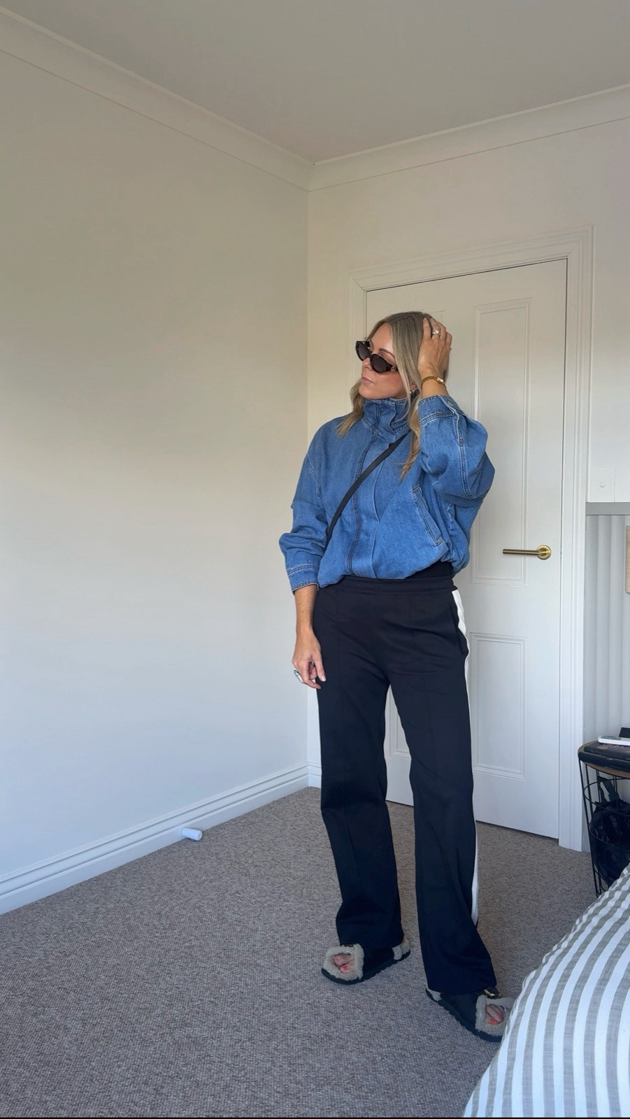 Mum uniform that isn’t activewear - comfy pants and a bomber, you can’t go wrong! I’m in a 2 in the pants and an XL in the jacket (sold out I think but I’ll link similar!) x

#LTKautumn #LTKaustralia #LTKstyletip