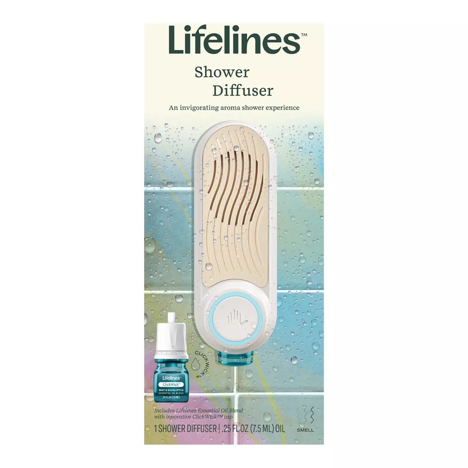Lifelines Shower Diffuser plus Essential Oil Blend, Multi | Kohl's