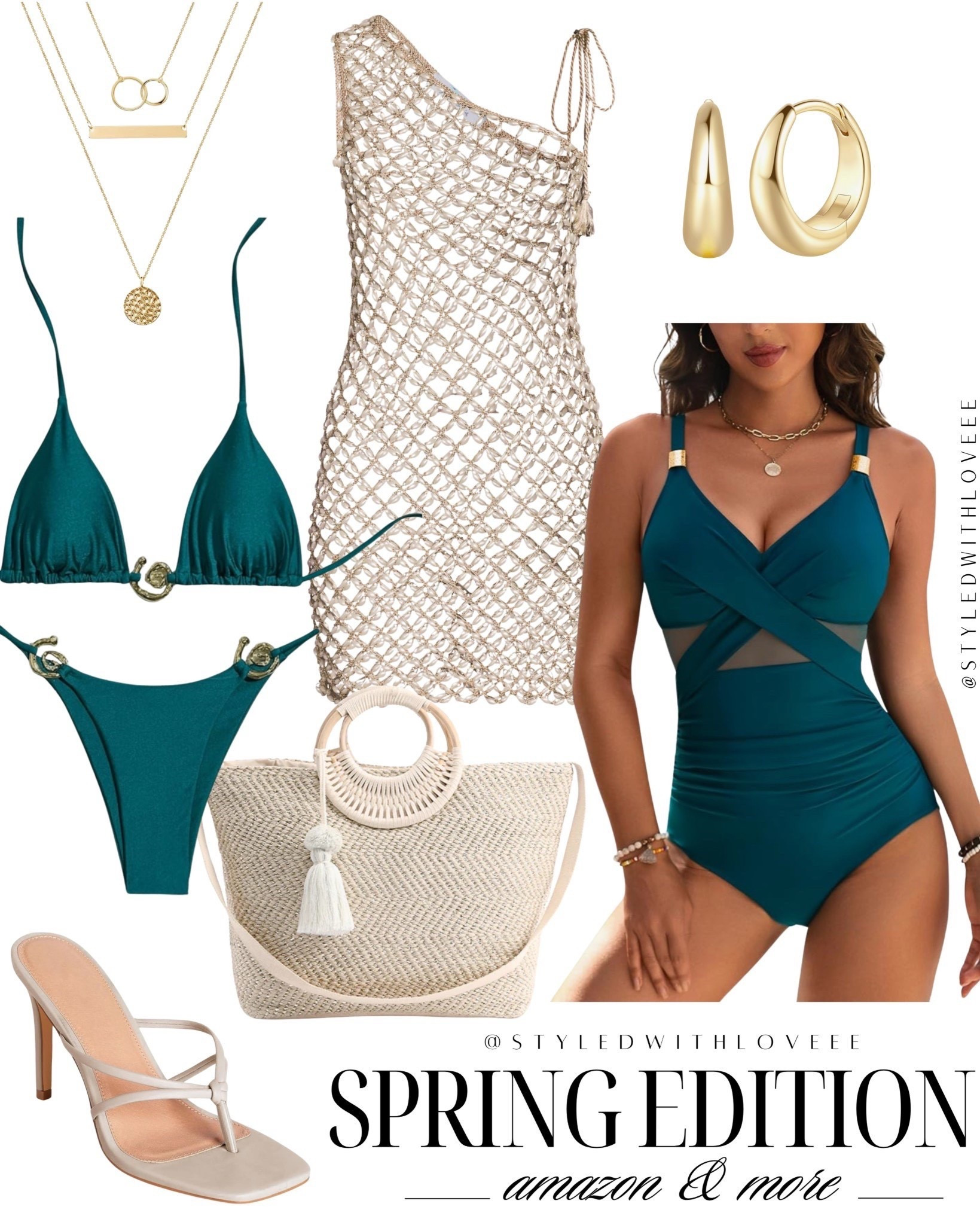 Spring swim but make it elevated ✨🌿

From the perfect emerald one-piece to luxe-looking gold details and woven textures… this is your sign you don’t need designer to look expensive 🤍 Shop the look!



#LTKootd #LTKTravel #LTKSwim