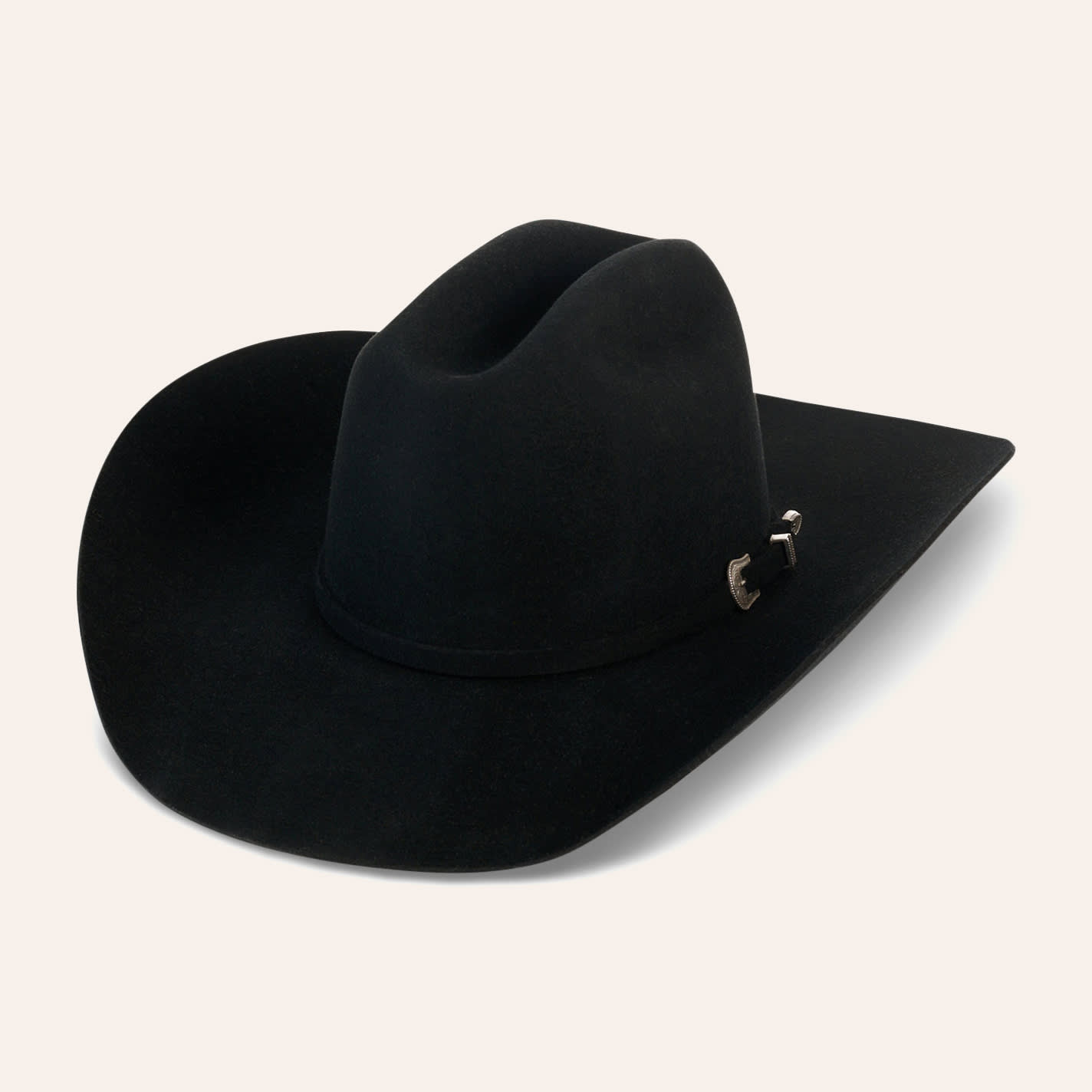 Resistol 4X Black Bison Cattleman Felt Cowboy Hat - Men's - 75/8 - From Cavender's | Cavender's