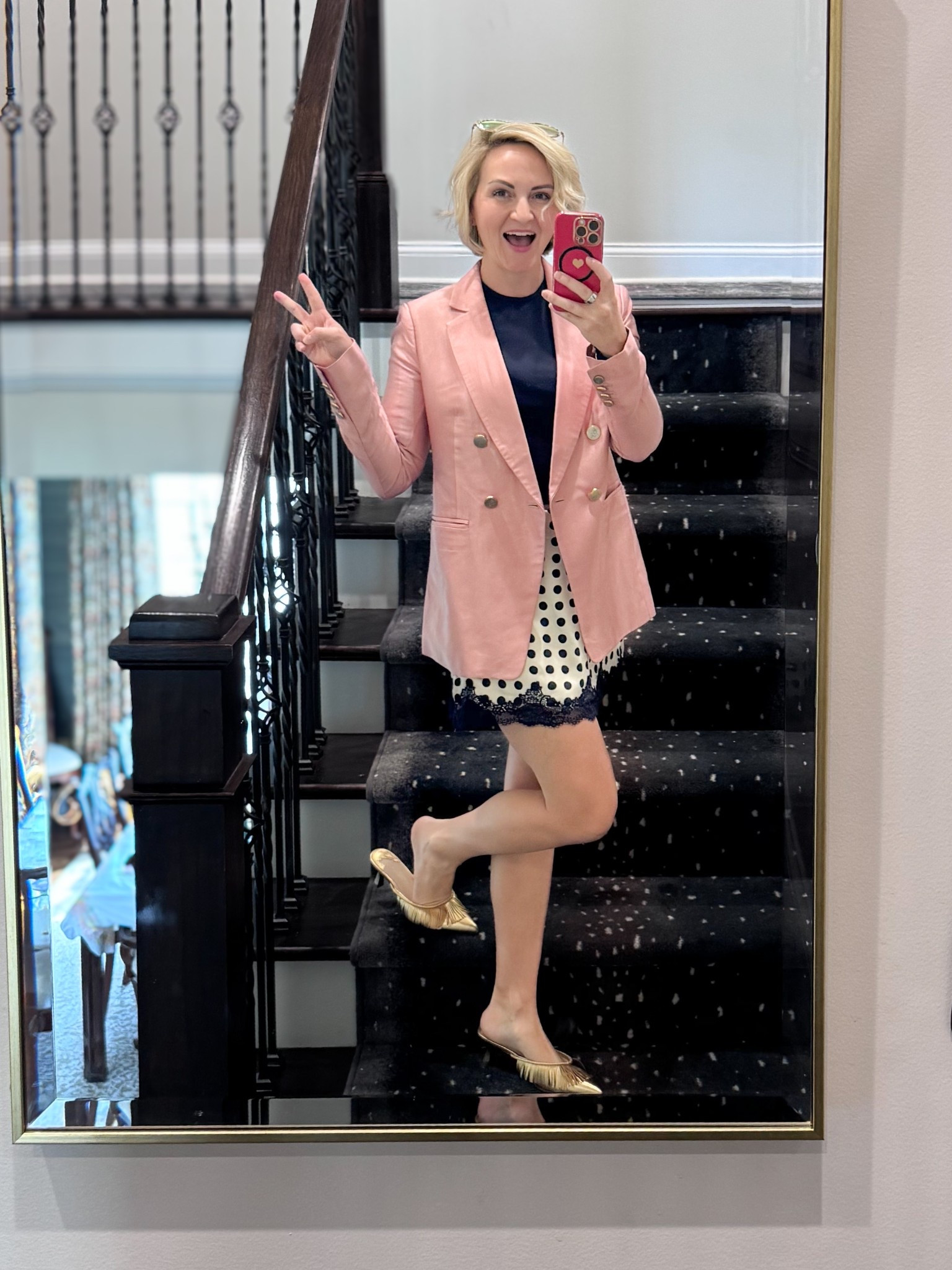 Women’s networking business outfit … always a fan of polka dots, especially if they’re in the form of a skirt with built-in shorts… A.k.a. A skort 😉 i’m all about squirt these days…

#LTKPetite #LTKShoeCrush #LTKStyleTip