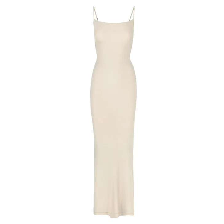 SOFT LOUNGE LONG SLIP DRESS | SKIMS (US)