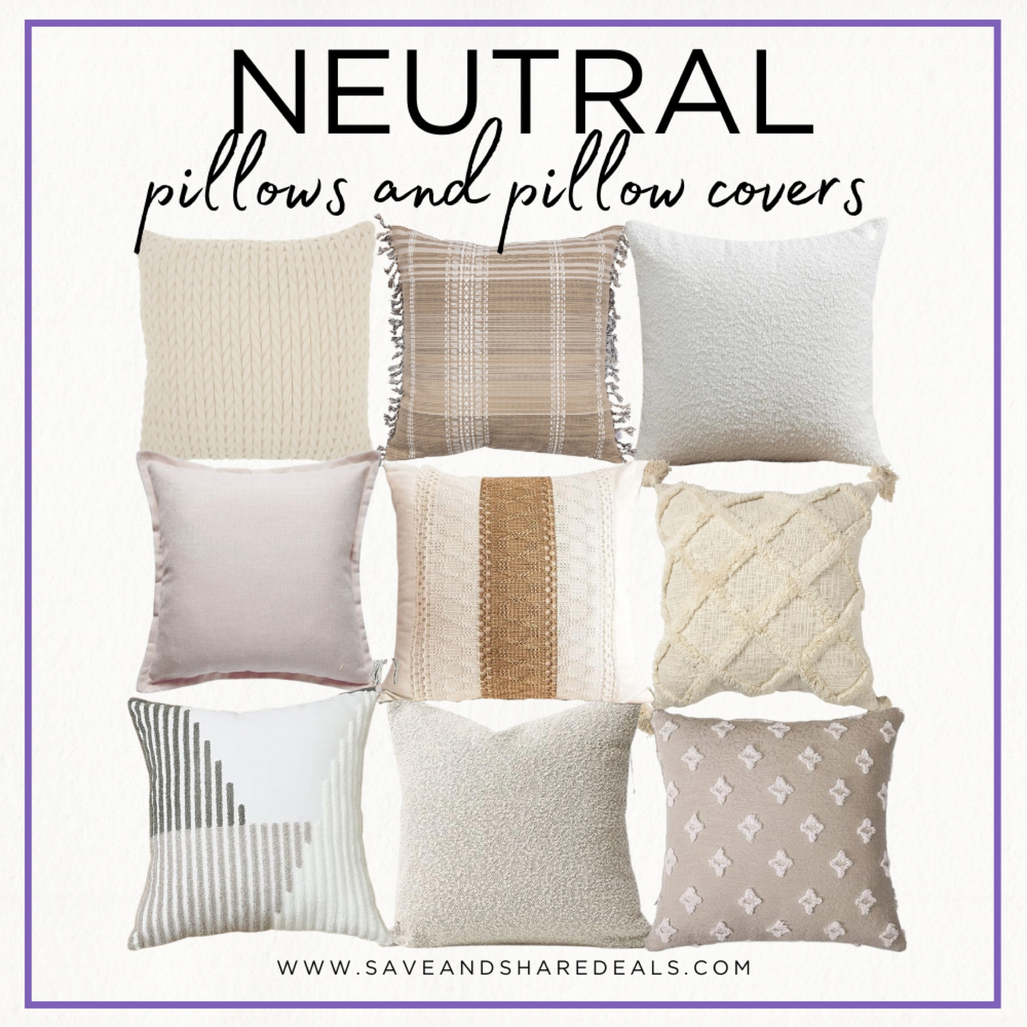 How cute are these throw pillows!? Perfect as we head into fall! 

Amazon finds, Amazon home, neutral throw pillows, neutral home decor, pillow covers, pillow favorites 

#LTKstyletip #LTKhome #LTKFind