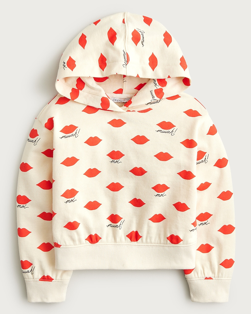 Girls' printed crewneck hoodie | J. Crew US
