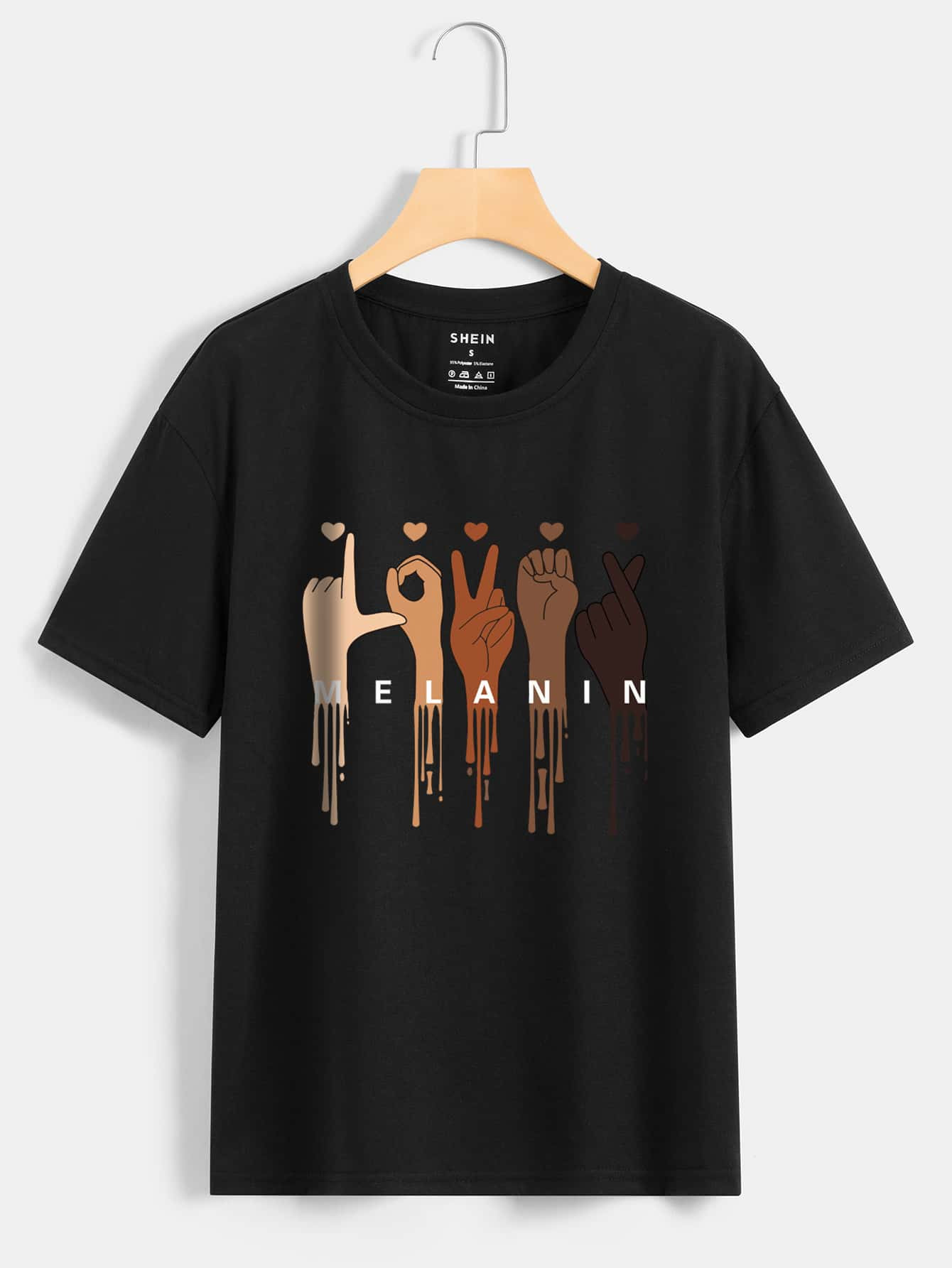 Hand & Letter Graphic Tee | SHEIN