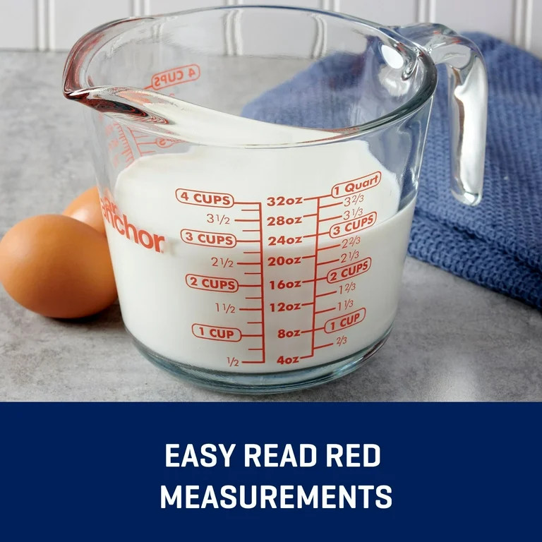 Anchor Hocking Glass Measuring Cup, 4 Cup | Walmart (US)