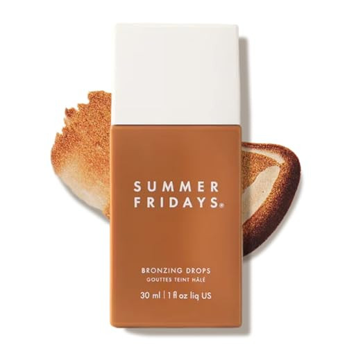 Summer Fridays Bronzing Drops - Hydrating Serum-Like Formula with Hyaluronic Acid - Hybrid-Makeup with Skincare Benefits - Help Support a Healthy Skin Barrier - Soft, Dewy Finish (1 Fl Oz) | Amazon (US)