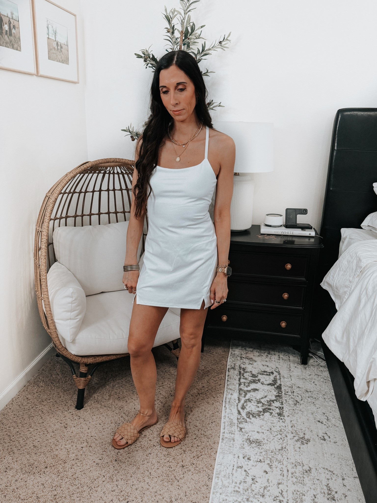 Perfect spaghetti strip tennis dress. 

#LTKWorkwear #LTKActive #LTKfitnessgoals