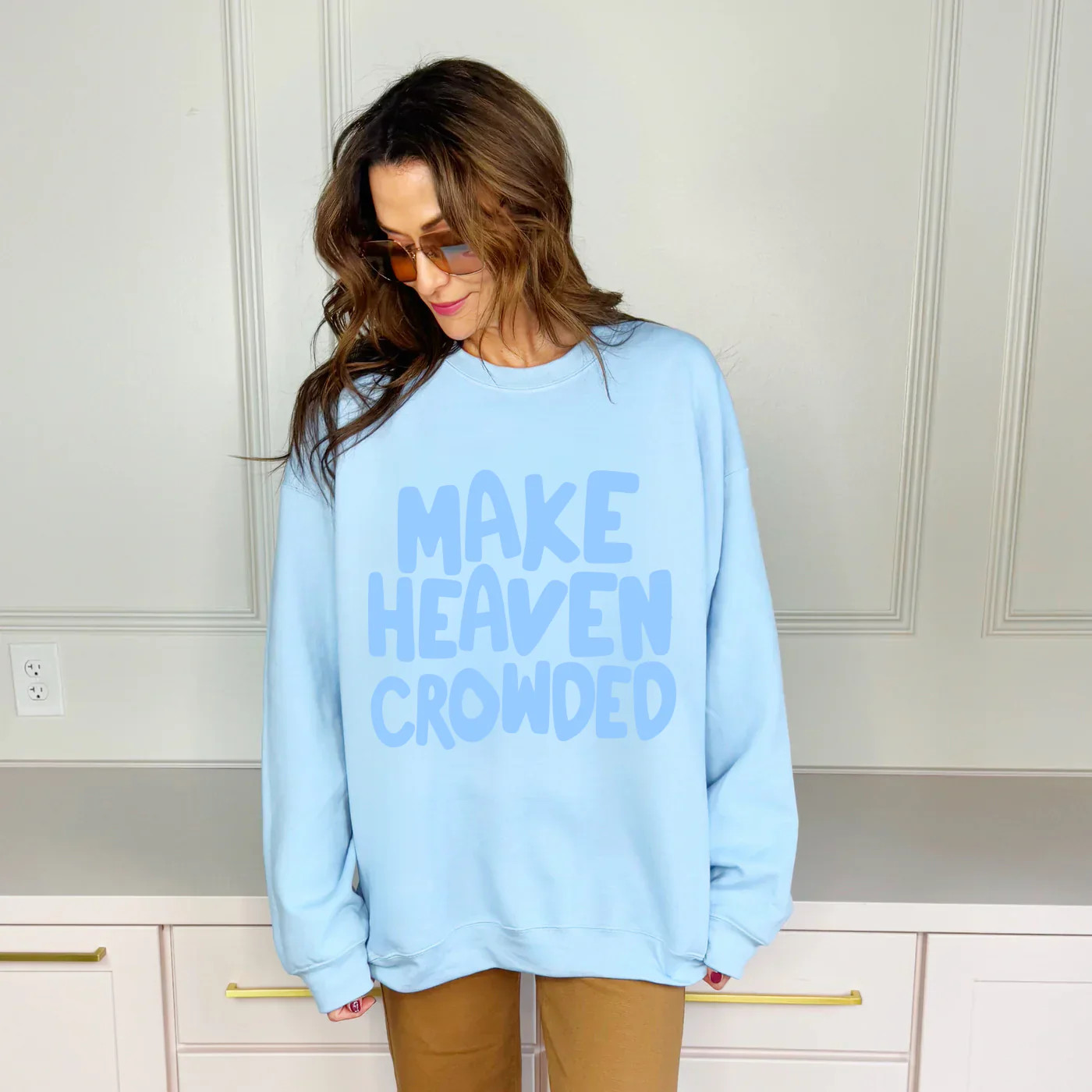 Make Heaven Crowded Puff Sweatshirt | Poppy & Pine