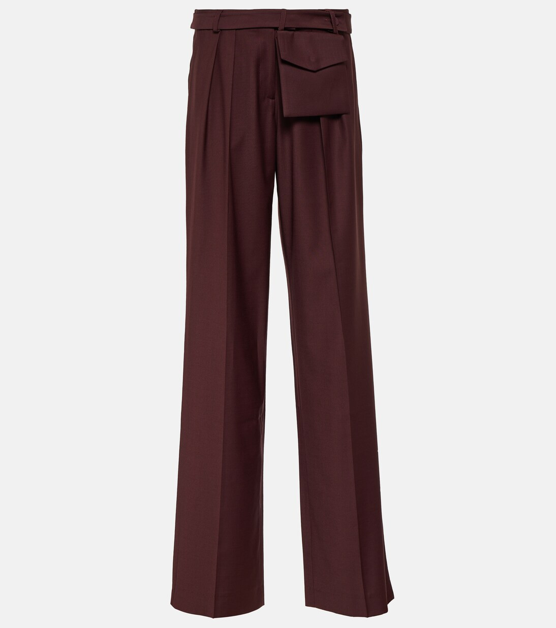 Sylvia mid-rise straight wool pants | Mytheresa (UK)
