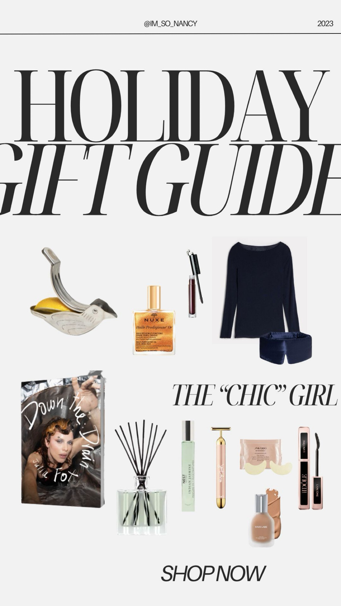 The cool girls of NYC and LA helped me out with this one. Check this out if you need a gift for the girl in your life who’s way too cool to shop for.


#LTKHoliday #LTKfindsunder100 #LTKGiftGuide