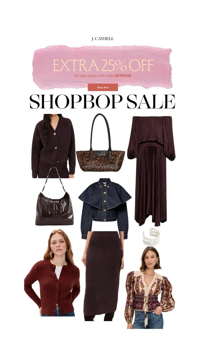 Shopbop Sale Picks ✨ The Shopbop Sale is here, and these are the pieces worth grabbing. From elevated wardrobe staples to statement styles you’ll wear on repeat, this edit is filled with chic, timeless finds that are actually a good investment. Even better—use our exclusive discount code for 25% off to save big on your favorites. Save this post for easy sale shopping and tap to shop before these styles sell out. 🤍 #LTKStyle #ShopbopSale #ShopbopFinds #SaleStyle #DesignerDeals 

 

#LTKootd #LTKOver40 #LTKSaleAlert