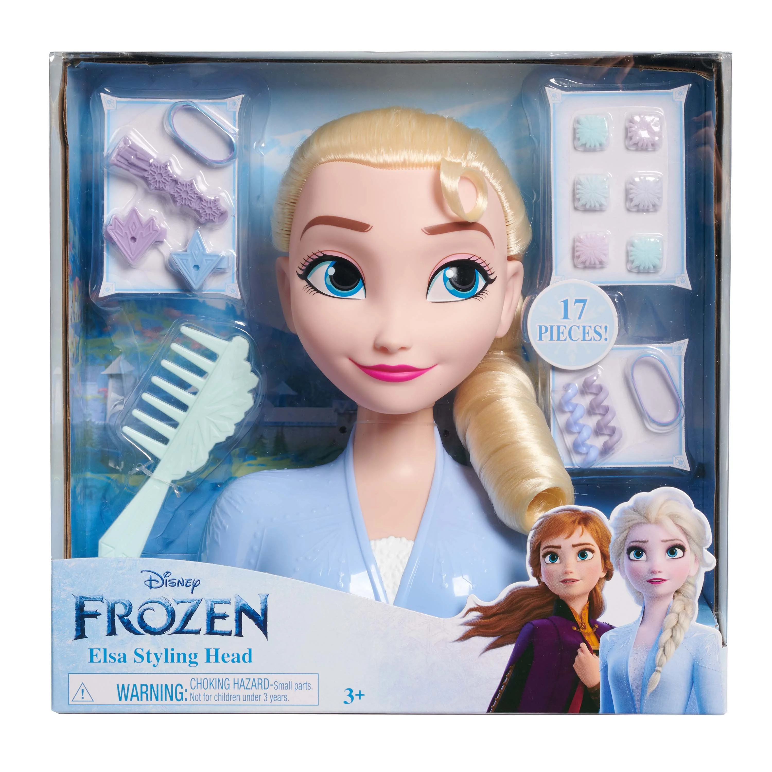 Disney Frozen 2 Elsa Styling Head, 17-Pieces Include Wear and Share Accessories, Blonde, Hair Sty... | Walmart (US)