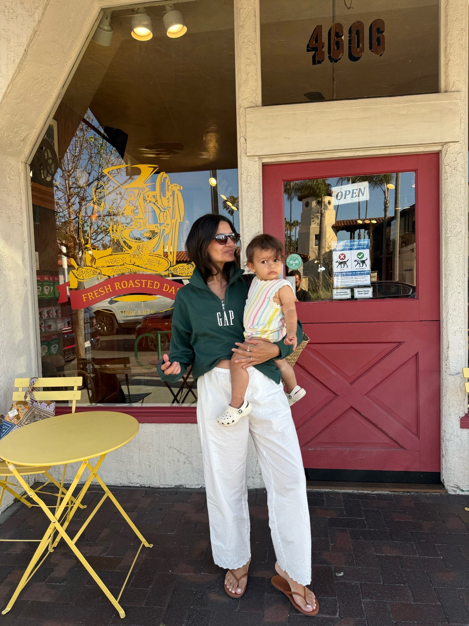this cutest little set is $20 🧸 she is wearing 18-24M. She is 17m old 🥹 I’m wearing Small on top (from Men’s section) , Medium on pj. The comfiest pj ever! @gapstyle

#LTKmomlife #LTKootd #LTKSaleAlert