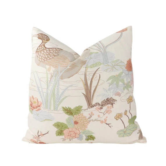 Lee Jofa Luzon Print pillow cover in Apricot 2020198.223.0 // Designer pillow cover // High end p... | Etsy (US)