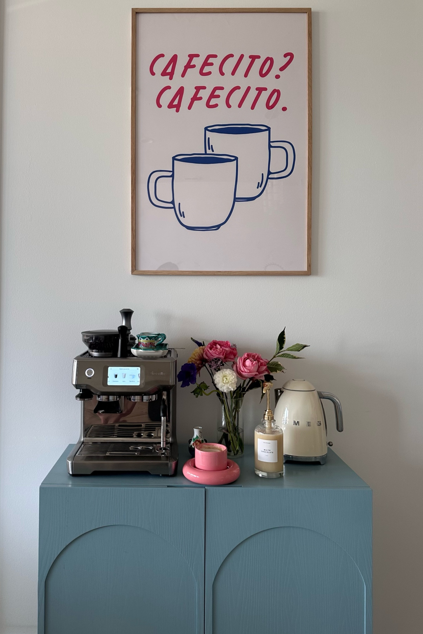 coffee station !!☕️🌸🤍 