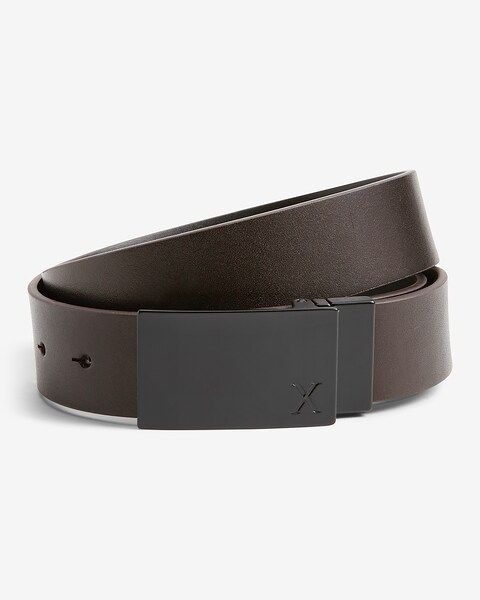 Faux Leather Plaque Belt | Express