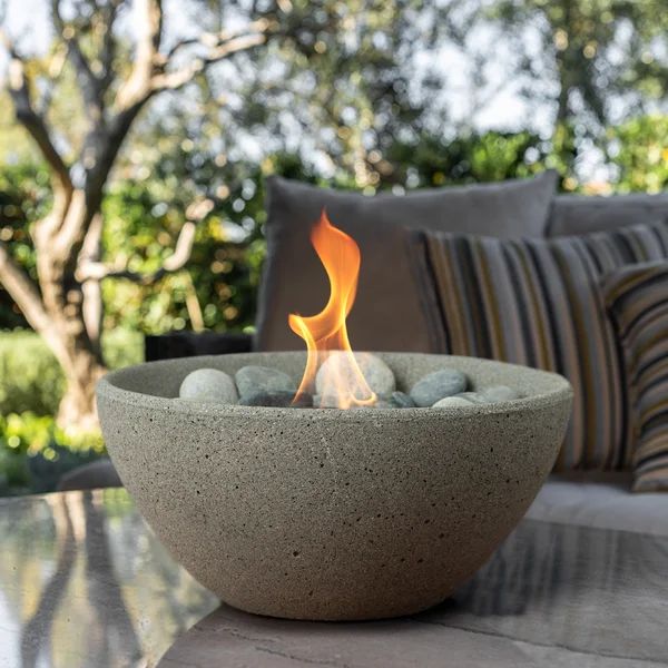 Concrete Gel Tabletop Fireplace | Wayfair North America