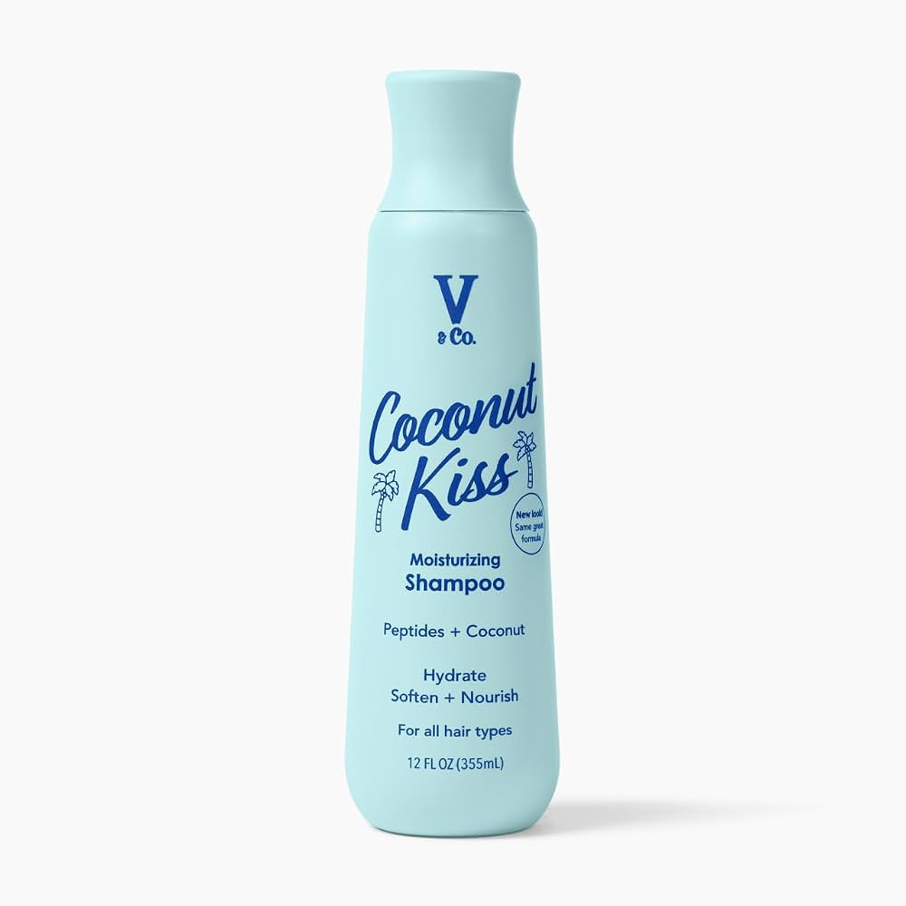 V&Co. Moisturizing Shampoo 12 Oz. - Sulfate Free, Color Safe, and Gentle Formula with Peptide Tec... | Amazon (US)