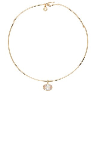 BaubleBar Jelane Gem Collar Necklace in Clear from Revolve.com | Revolve Clothing (Global)