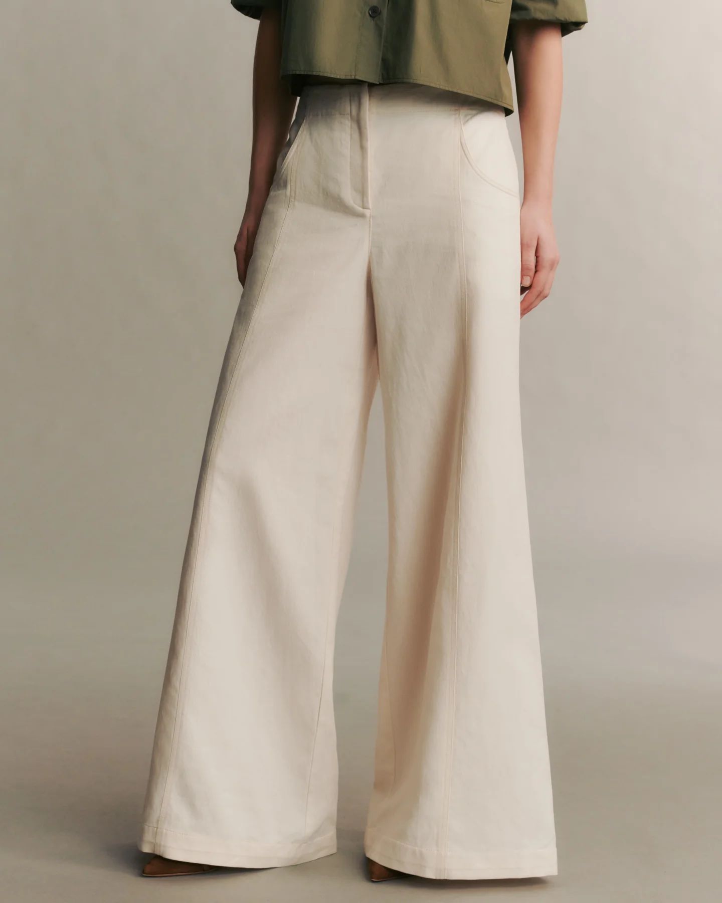 Demie Pant in linen cotton | TWP