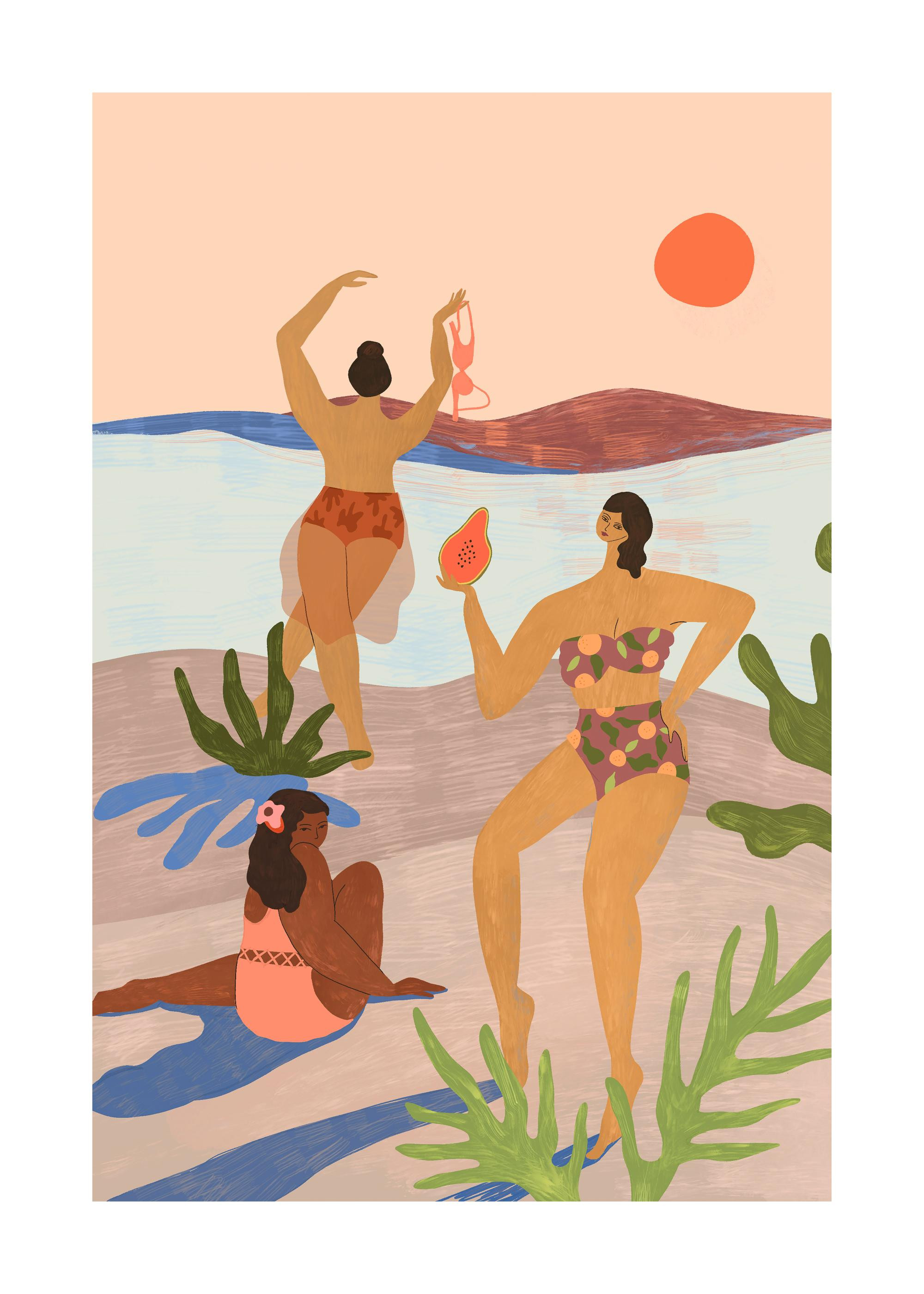 Arty Guava - Lay Hoon - Beach Please Print | Desenio