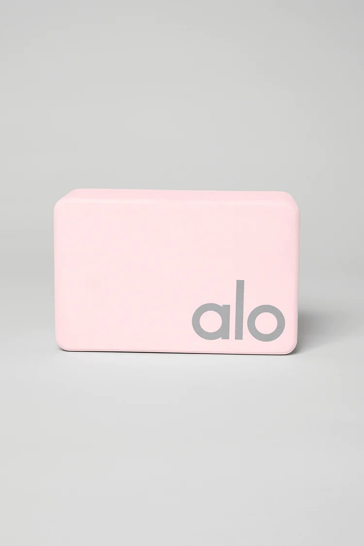 Uplifting Yoga Block - Powder Pink/Silver | Alo Yoga (US)