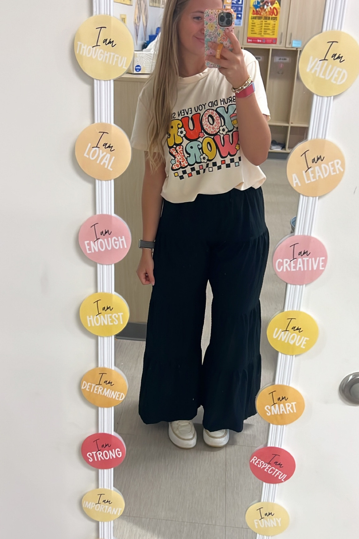 The comfiest teacher pants & a fun test day tshirt!! 

#LTKFindsUnder50 #LTKBacktoSchool #LTKWorkwear