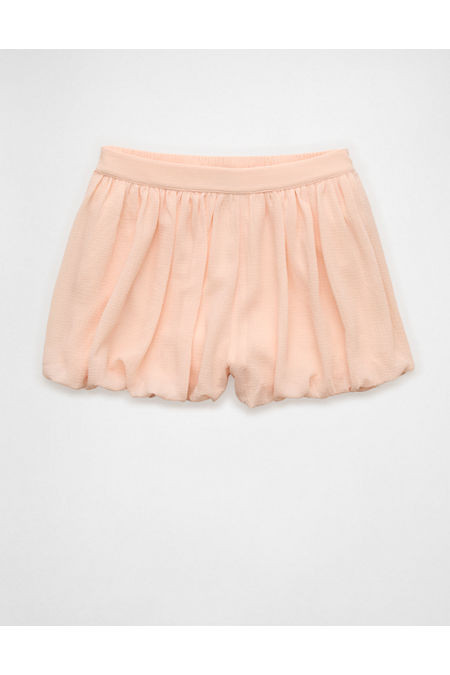 AE High-Waisted Bubble Short Women's Beach Peach XL | American Eagle Outfitters (US & CA)