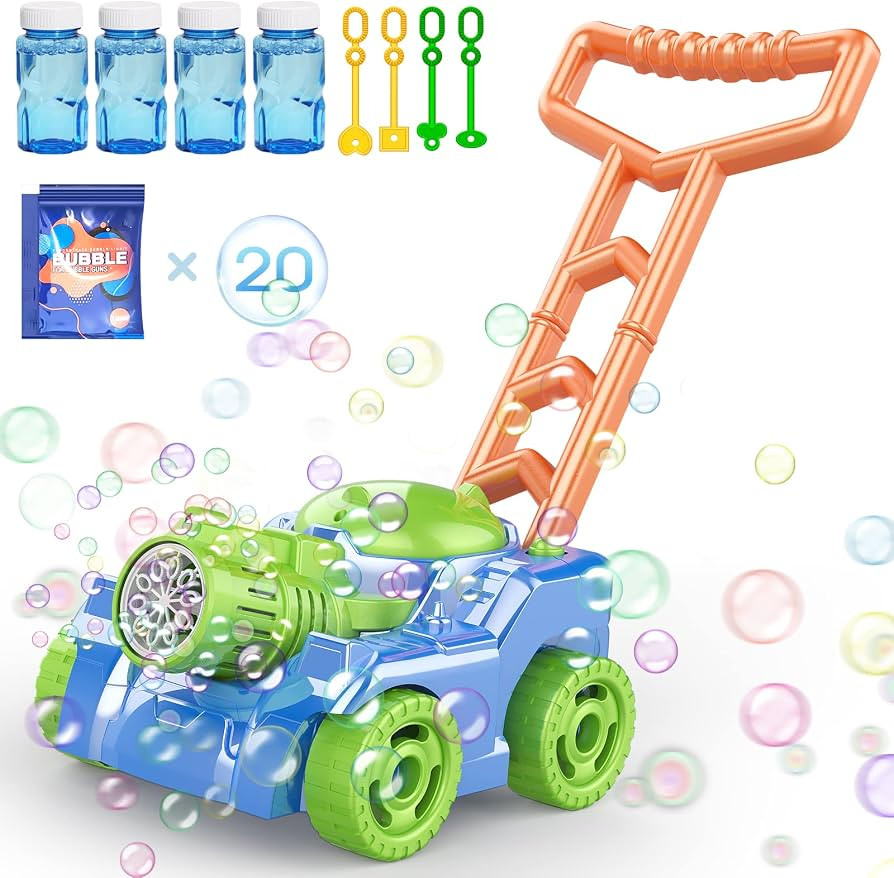 Bubble Lawn Mower for Kids Toddlers,Automatic Push Toys,Summer Outdoor Backyard Gardening Beach S... | Amazon (US)