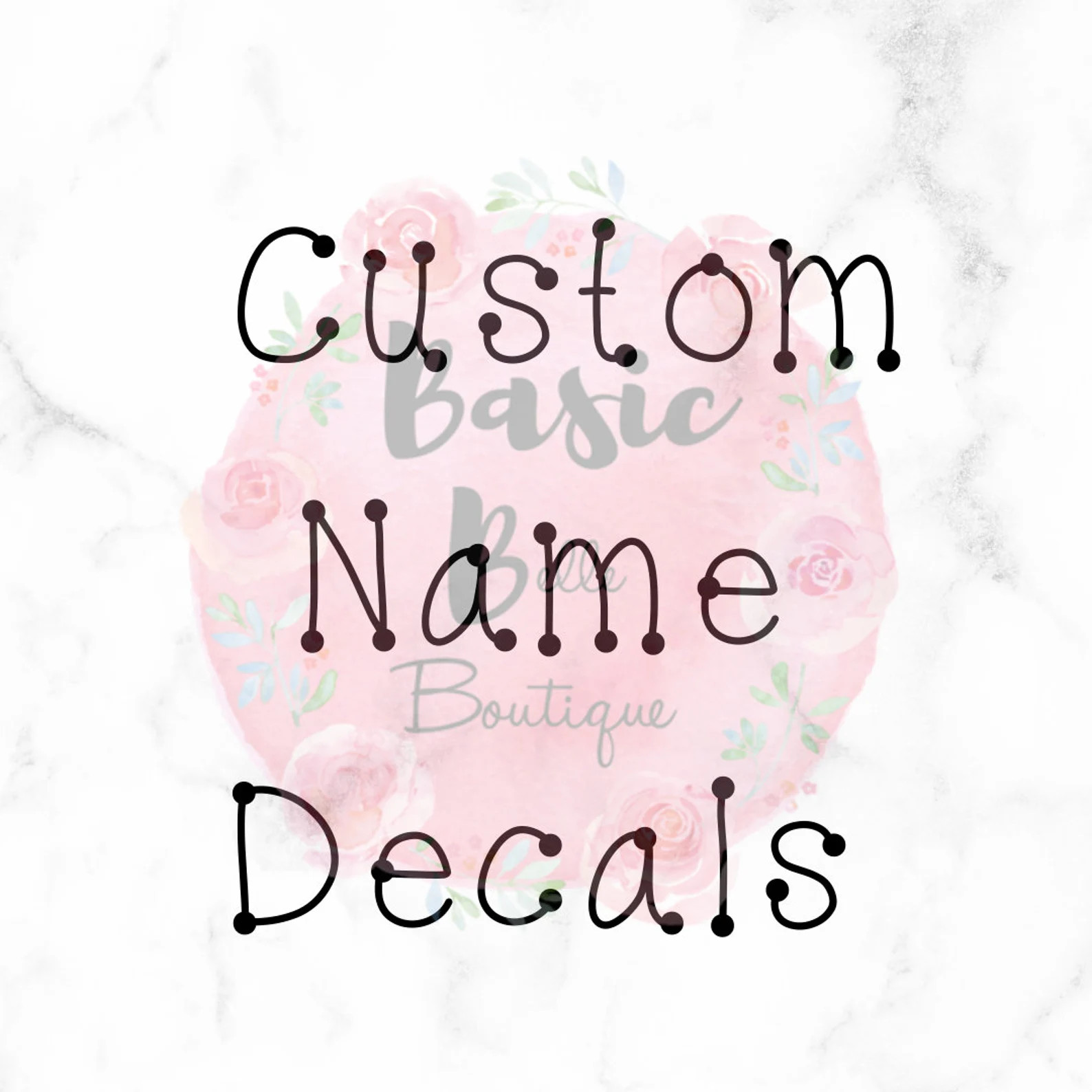 Custom Vinyl Name Decals | Etsy | Etsy (US)
