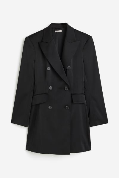 Blazerkleid aus Satin | H&M (DE, AT, CH, NL, FI)