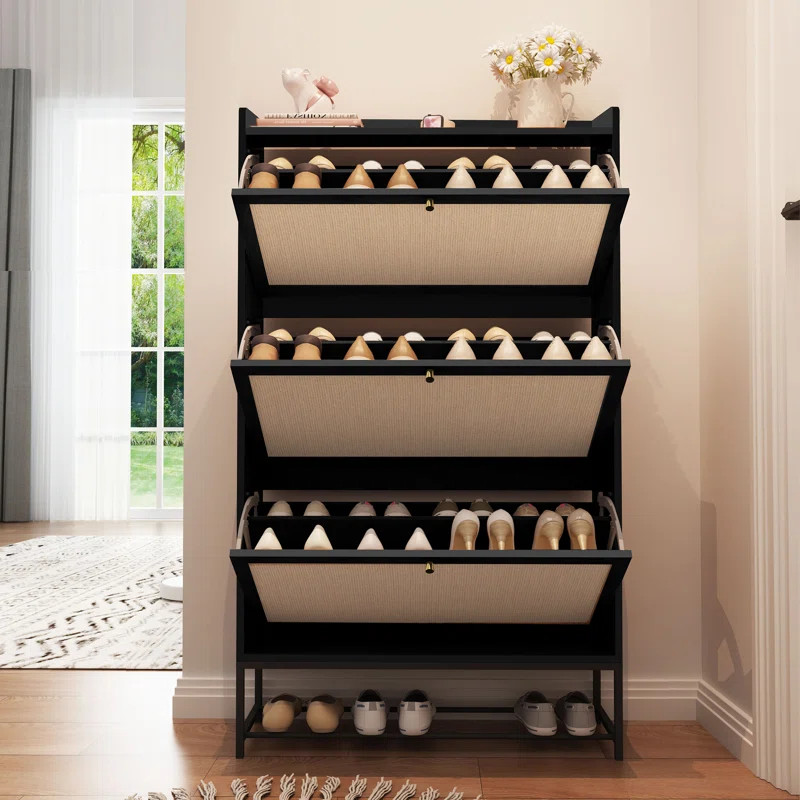 28 Pair Shoe Storage Cabinet | Wayfair North America