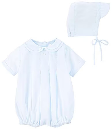 Petit Ami Baby Boys Preemie-Newborn Pleated Jon Jon Shortall Hat - Preemie | Dillard's
