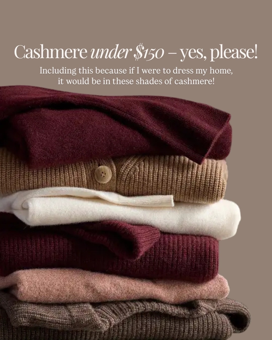 Cashmere all under $150?!? Yes, please!! You can’t beat the quality or price from Quince!

#LTKTall #LTKootd #LTKSaleAlert