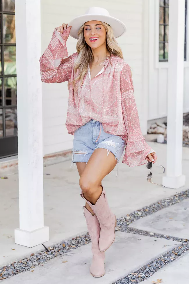 Some of That Bubblegum Pink Distressed Denim Jacket, L - Concert Outfit - Women's - Pink Lily Boutique