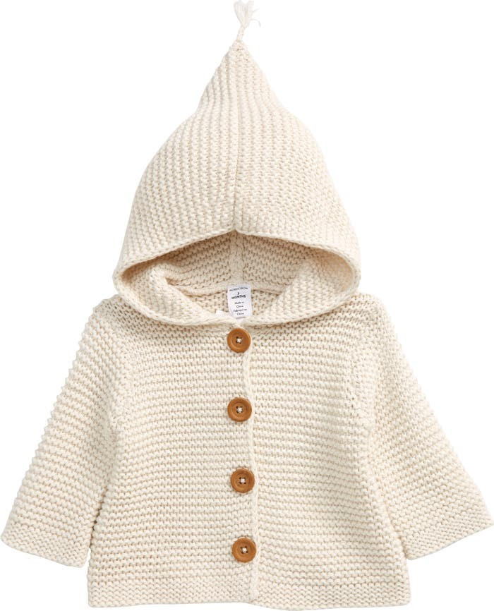 Baby Organic Cotton Hooded Cardigan | Nordstrom Canada