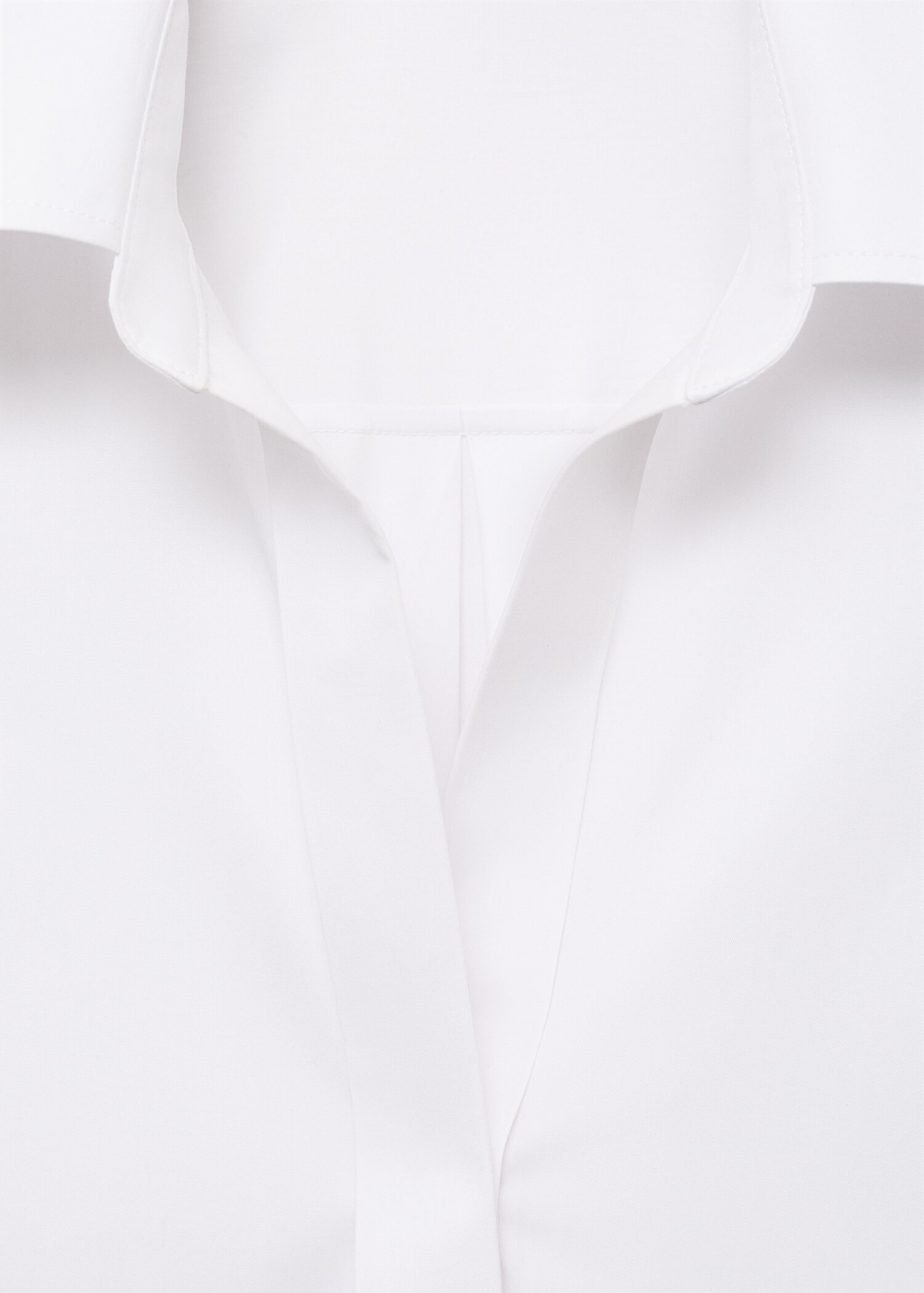 Shirt with concealed placket and collar - Women | MANGO USA | Mango (US/MX/AU)