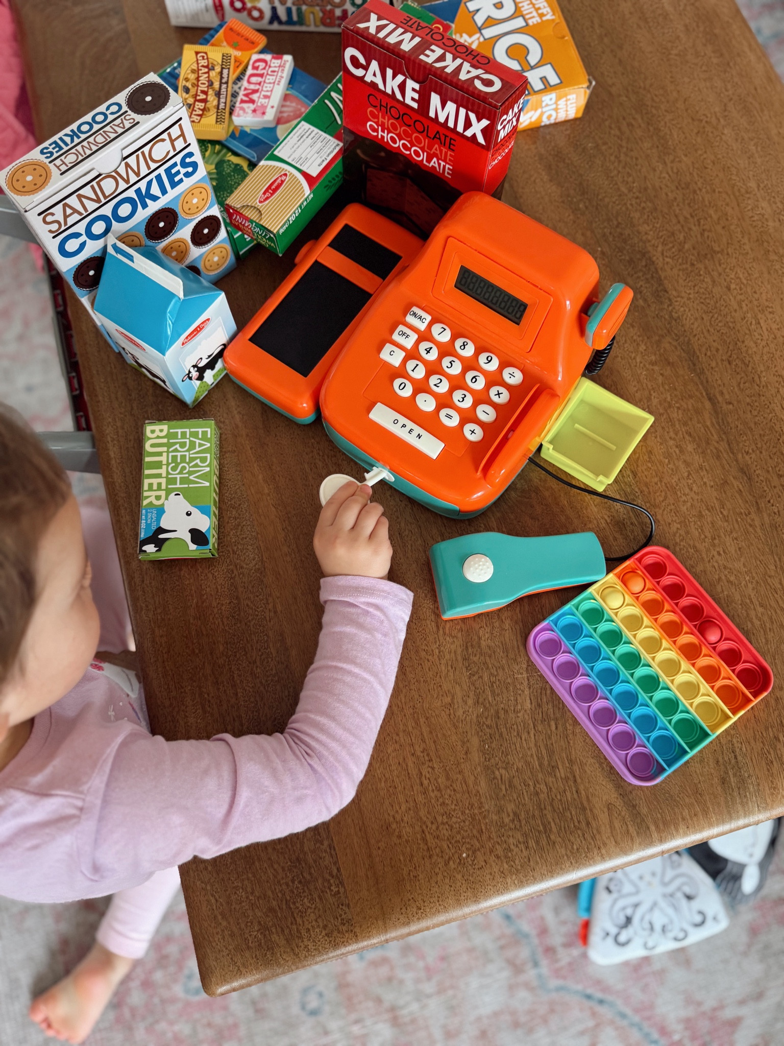 Our toddler loves this pretend cash register and grocery store items 🍎

#LTKFindsUnder50 #LTKKids #LTKFamily