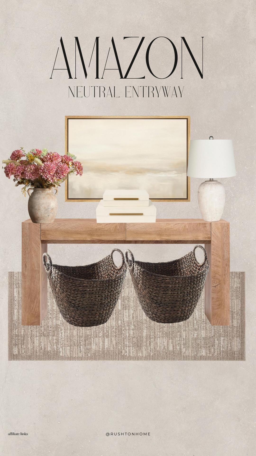 Amazon entryway decor, neutral entryway table, wood console table entryway, entryway baskets storage, neutral entryway rug, amazon home entryway, modern neutral entryway decor, organic modern entryway, entryway lamp neutral, framed art entryway, minimalist entryway decor 

 #LTKHome