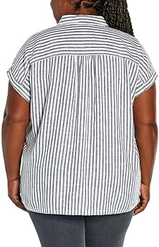 Orvis Tops for Women - Linen Blend Womens Short Sleeve Shirts - Button-Up with Collar - Dressy Ca... | Amazon (US)