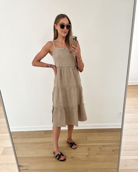 If you need an easy dress to throw on this summer, this is it. This midi dress is so comfortable! Fit is TTS #mididress #tandress #summerdress #shopbopfind

#LTKstyletip #LTKFind